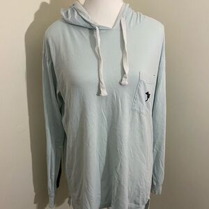 Pink by Victoria Secret Light Blue Hoodie T-Shirt